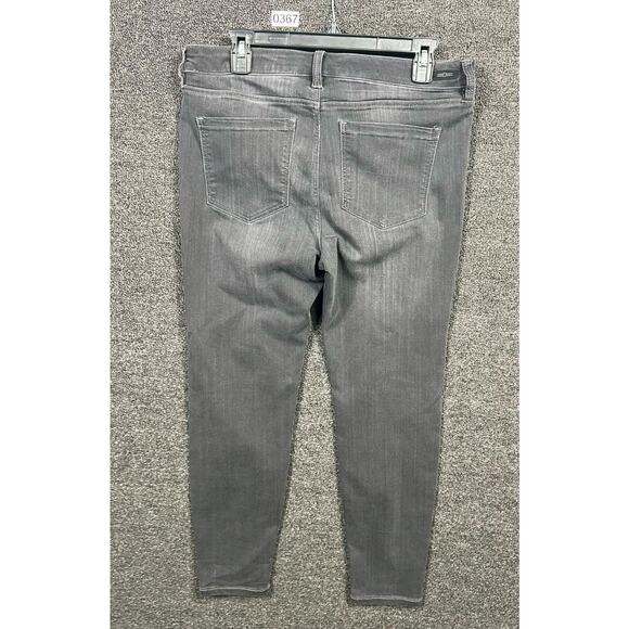 Liverpool Petite The Skinny Black Faded Mid Rise Stretch Denim Jeans Womens 12P - Picture 2 of 14